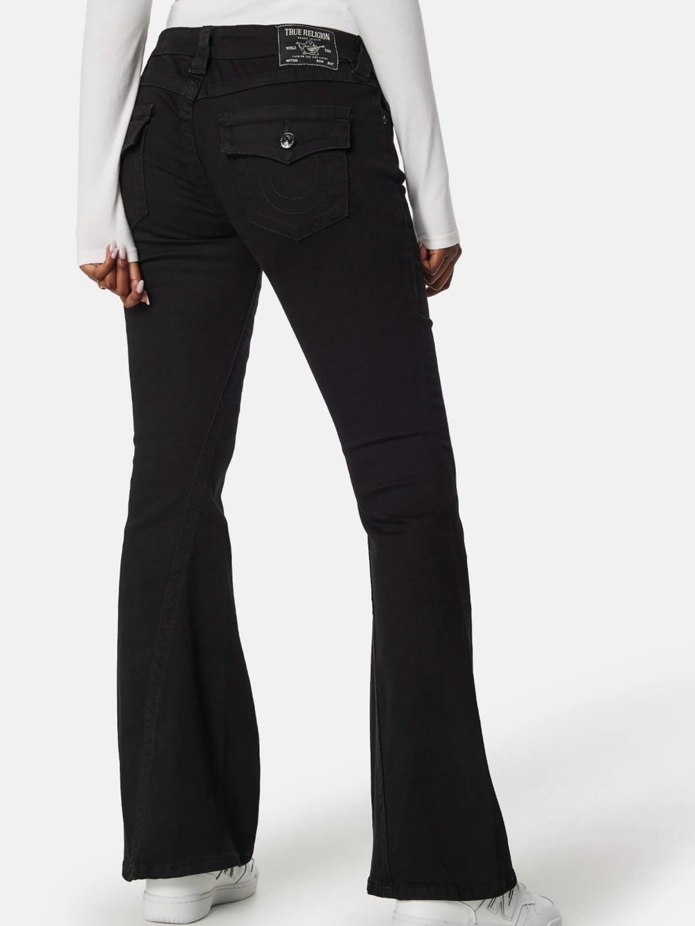 True Religion World Tour Black Jeans Women’s 27 Y2K Made USA Rhinestone